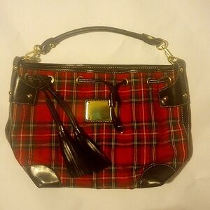 Bueno Handbag Red Plaid
